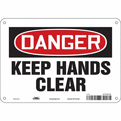 Safety Sign 7 in x 10 in Aluminum