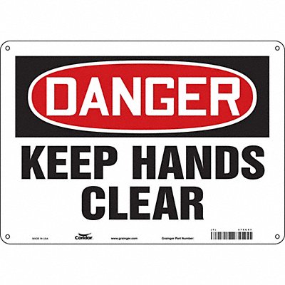 Safety Sign 10 inx14 in Aluminum