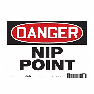 Safety Sign 7 inx10 in Vinyl