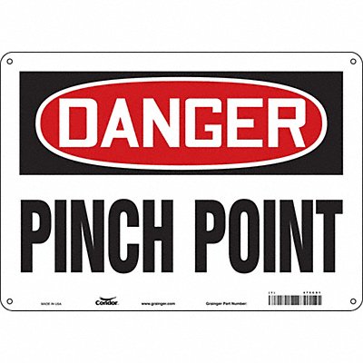 Safety Sign 10 inx14 in Polyethylene