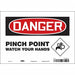J6942 Safety Sign 7 inx10 in Vinyl