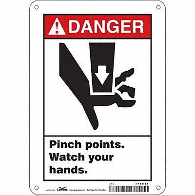 Safety Sign 10 inx7 in Aluminum