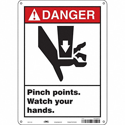 Safety Sign 14 inx10 in Aluminum