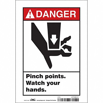 Safety Sign 10 inx7 in Vinyl