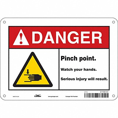 Safety Sign 7 inx10 in Vinyl