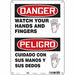 Safety Sign 14 in x 10 in Polyethylene