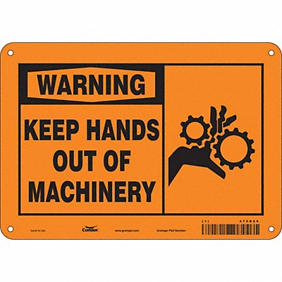 Safety Sign 7 in x 10 in Aluminum