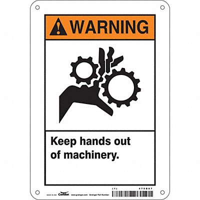 Safety Sign 10 inx7 in Polyethylene