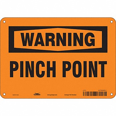 Safety Sign 7 in x 10 in Aluminum