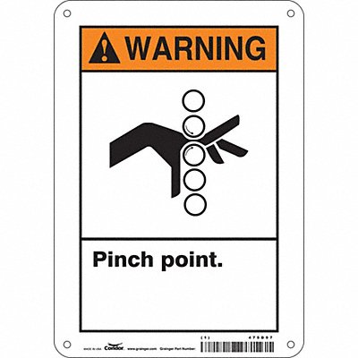 Safety Sign 10 inx7 in Aluminum