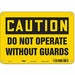 J6948 Safety Sign 7 in x 10 in Aluminum