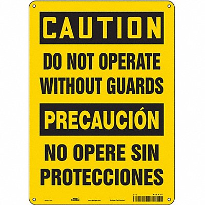Safety Sign 14 in x 10 in Aluminum