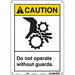 Safety Sign 14 in x 10 in Aluminum