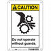 Safety Sign 10 in x 7 in Polyethylene