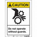 Safety Sign 14 in x 10 in Vinyl