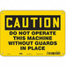Safety Sign 7 in x 10 in Aluminum