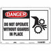 Safety Sign 10 inx14 in Aluminum