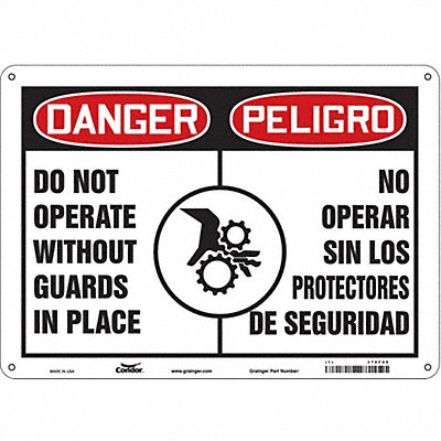 Safety Sign 10 inx14 in Aluminum