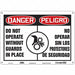 Safety Sign 10 inx14 in Aluminum