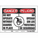 Safety Sign 7 inx10 in Vinyl