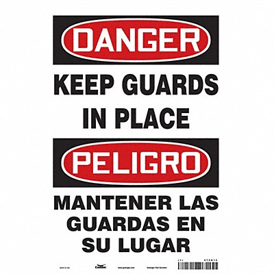 Safety Sign 14 inx10 in Vinyl