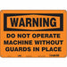 Safety Sign 10 in x 14 in Aluminum