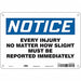 Safety Sign 7 in x 10 in Aluminum