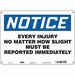 Safety Sign 10 in x 14 in Aluminum