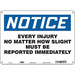 Safety Sign 10 in x 14 in Polyethylene