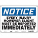 Safety Sign 10 in x 14 in Aluminum