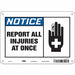 Safety Sign 7 in x 10 in Aluminum