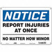 Safety Sign 10 inx14 in Aluminum