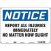 Safety Sign 10 in x 14 in Aluminum
