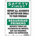 Safety Sign 14 inx10 in Aluminum