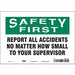 Safety Sign 7 inx10 in Vinyl