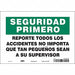 Safety Sign 7 in x 10 in Vinyl