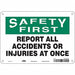 K0174 Safety Sign 7 in x 10 in Aluminum