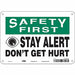 Safety Sign 7 inx10 in Polyethylene