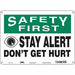 Safety Sign 10 inx14 in Polyethylene