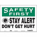 Safety Sign 10 inx14 in Vinyl