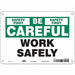 Safety Sign 7 in x 10 in Aluminum