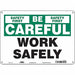 Safety Sign 10 inx14 in Aluminum