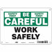 Safety Sign 7 inx10 in Polyethylene