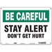Safety Sign 10 inx14 in Aluminum