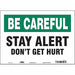 Safety Sign 10 inx14 in Vinyl