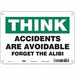 Safety Sign 7 in x 10 in Aluminum
