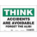 Safety Sign 7 in x 10 in Vinyl