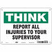 Safety Sign 7 in x 10 in Aluminum