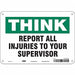 Safety Sign 7 inx10 in Polyethylene