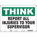 Safety Sign 10 inx14 in Polyethylene